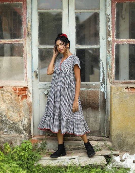 Cherie Handloom Cotton Half Dress